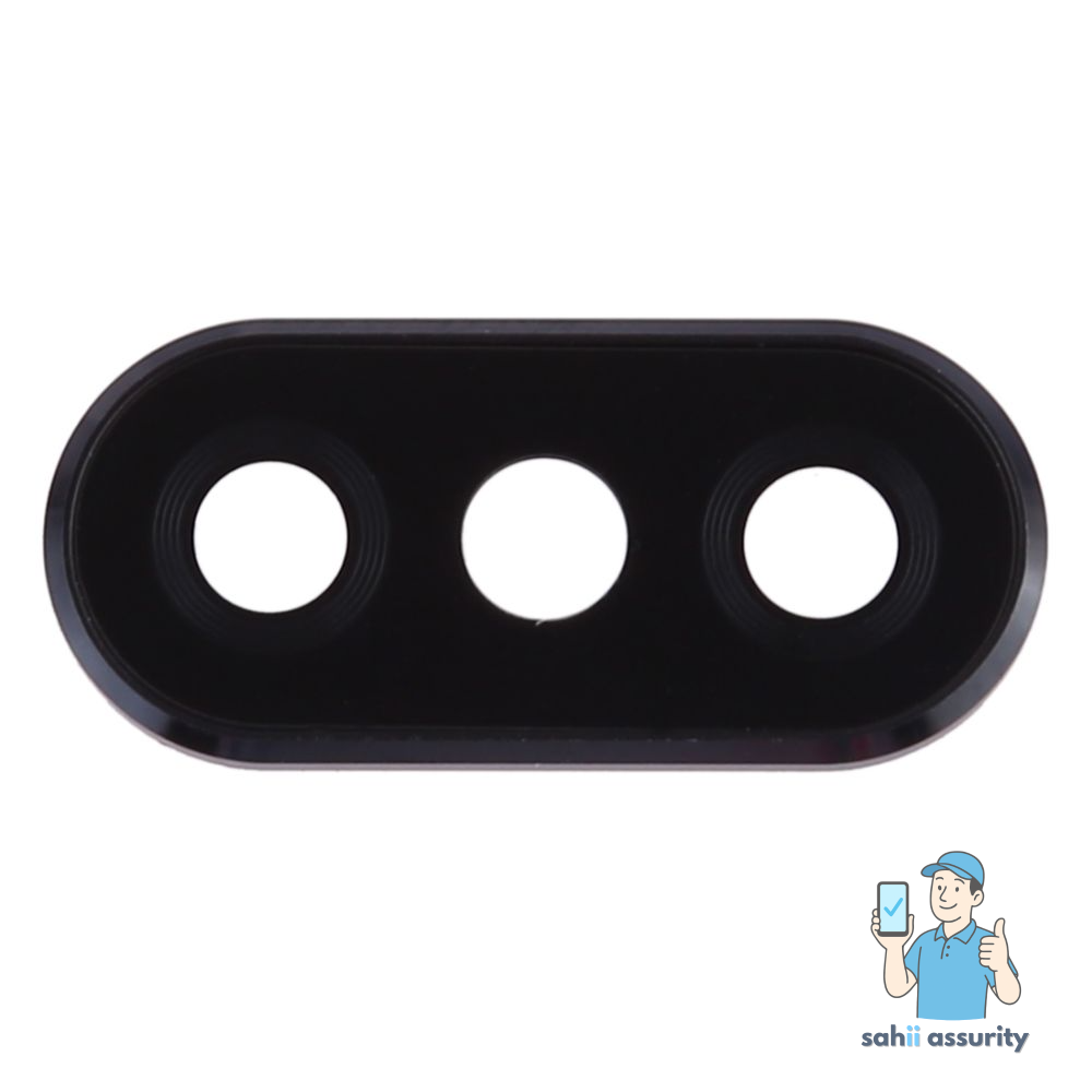 Camera Lens Glass with Frame for Xiaomi Redmi Note 6 Pro White